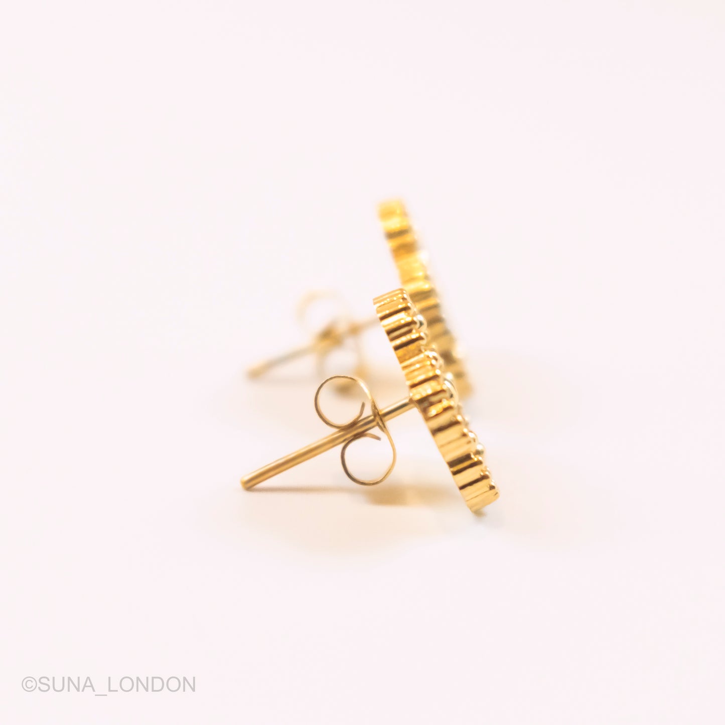 Gold Clover Studs