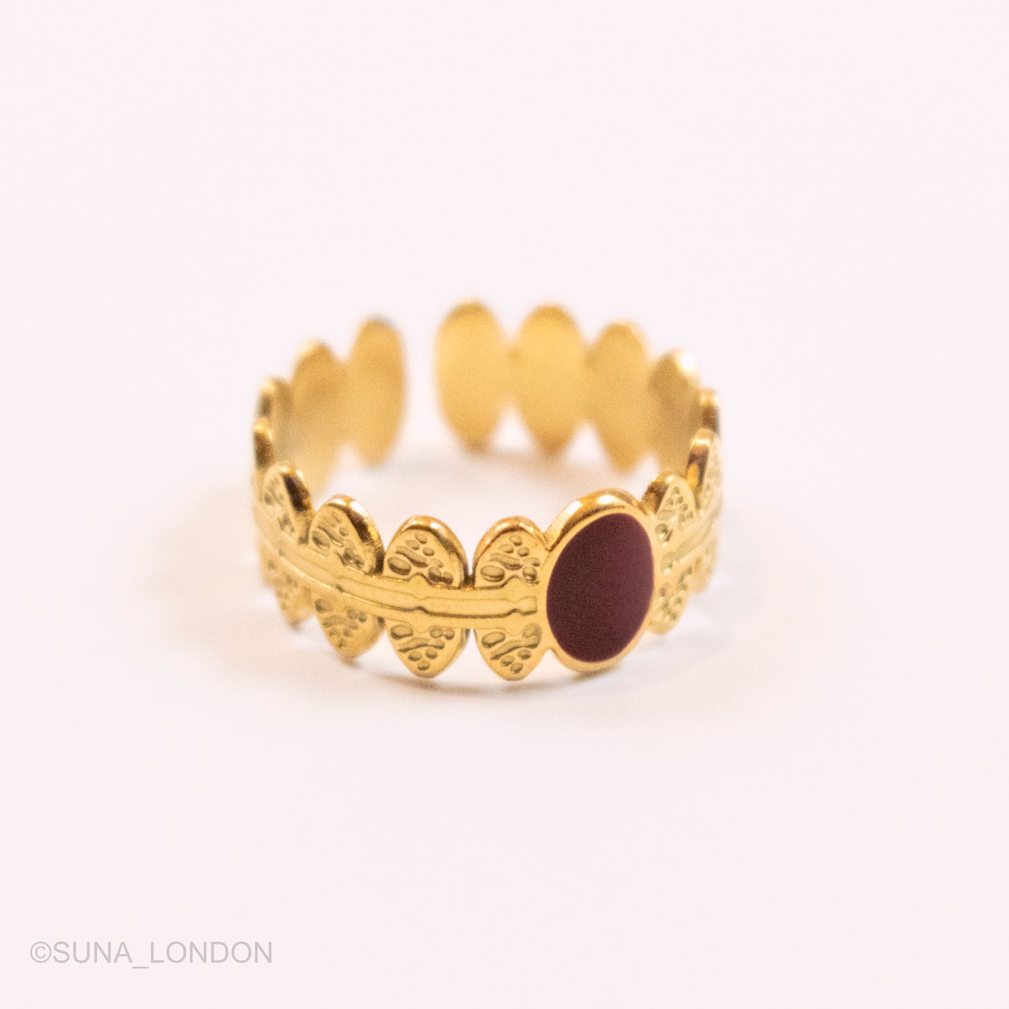 Amal Maroon Ring