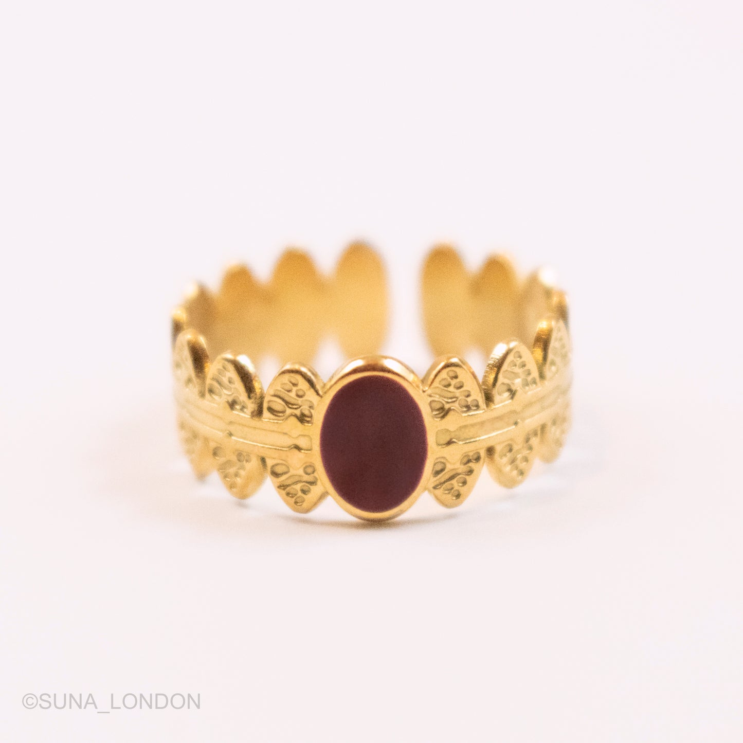 Amal Maroon Ring
