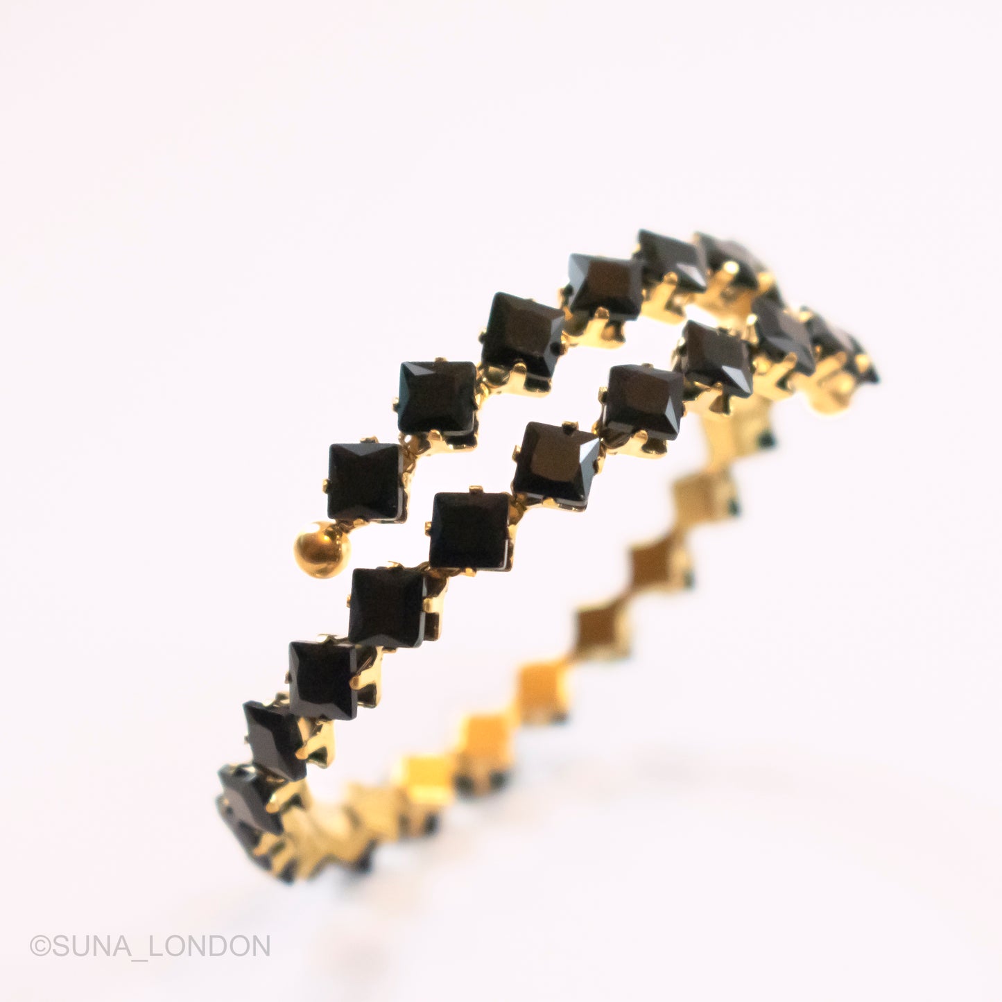 Maya Black Bangle