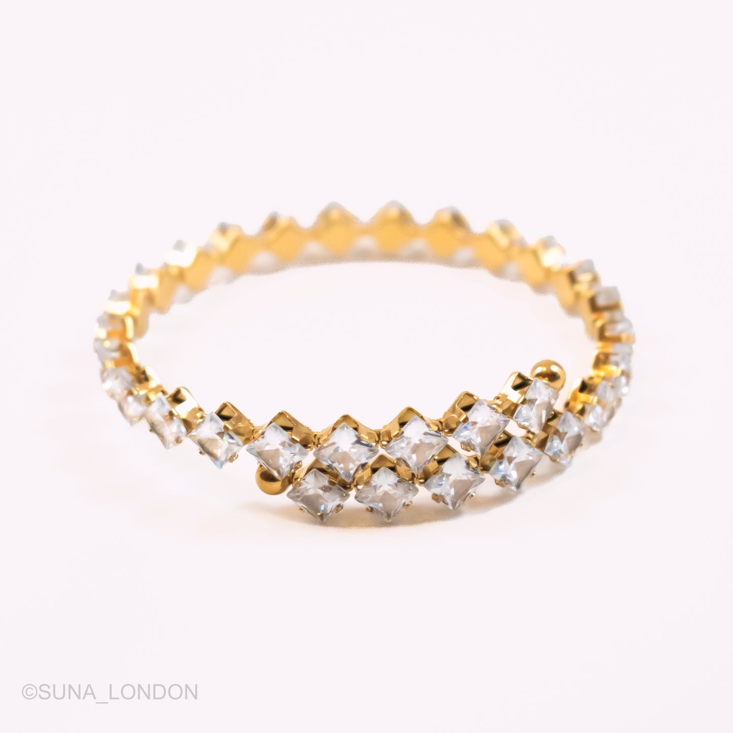 Maya White Bangle